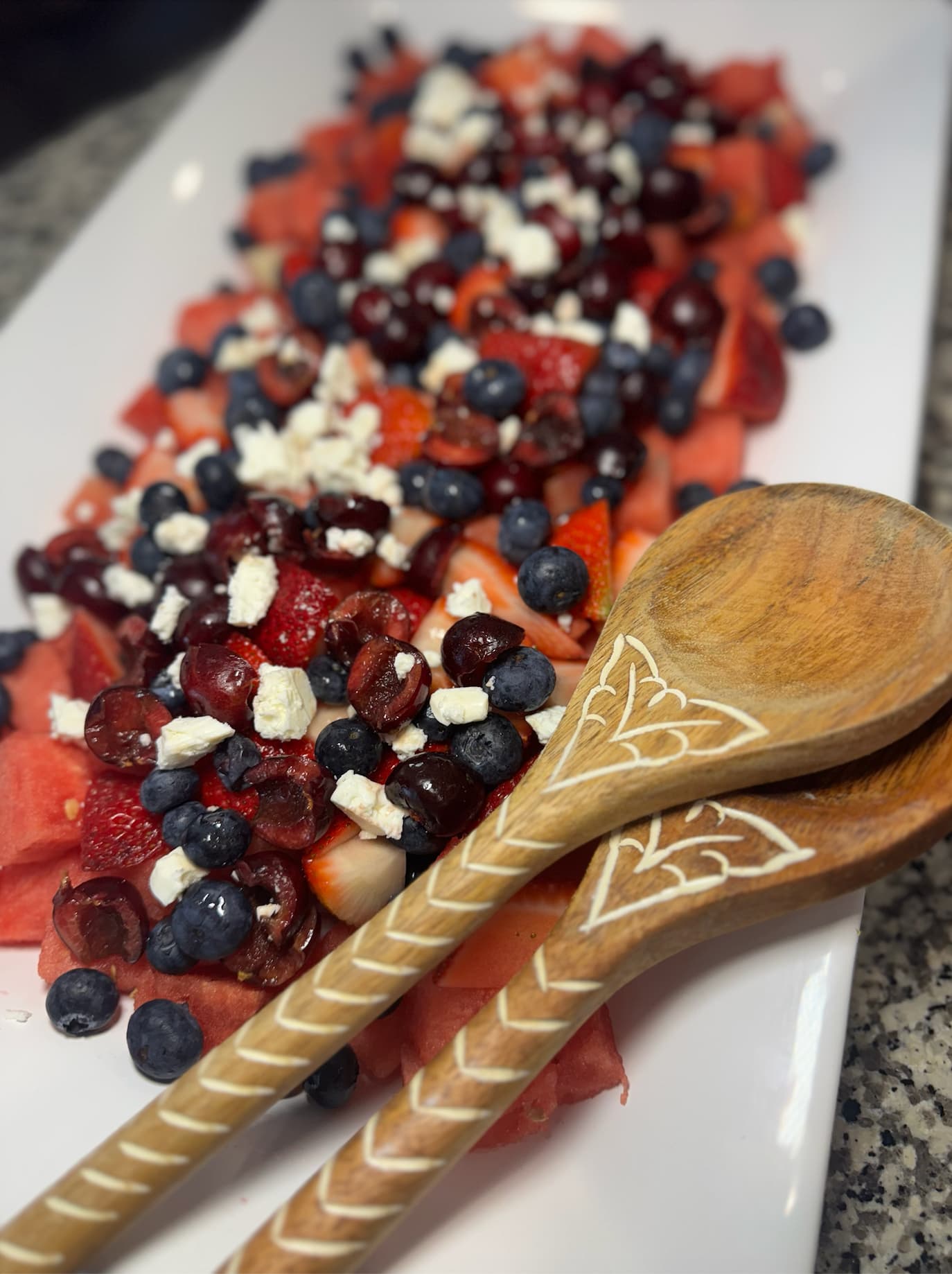 Red White & Blue Fruit Salad