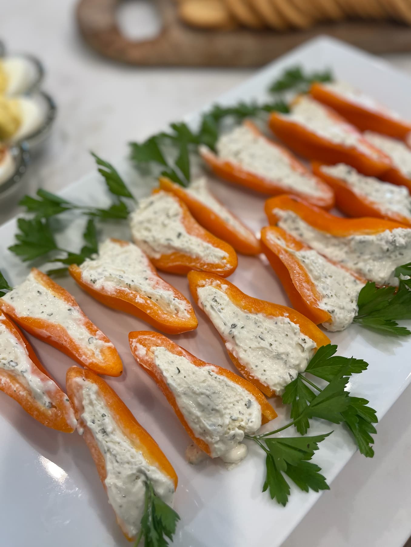 Stuffed Mini Pepper Carrots