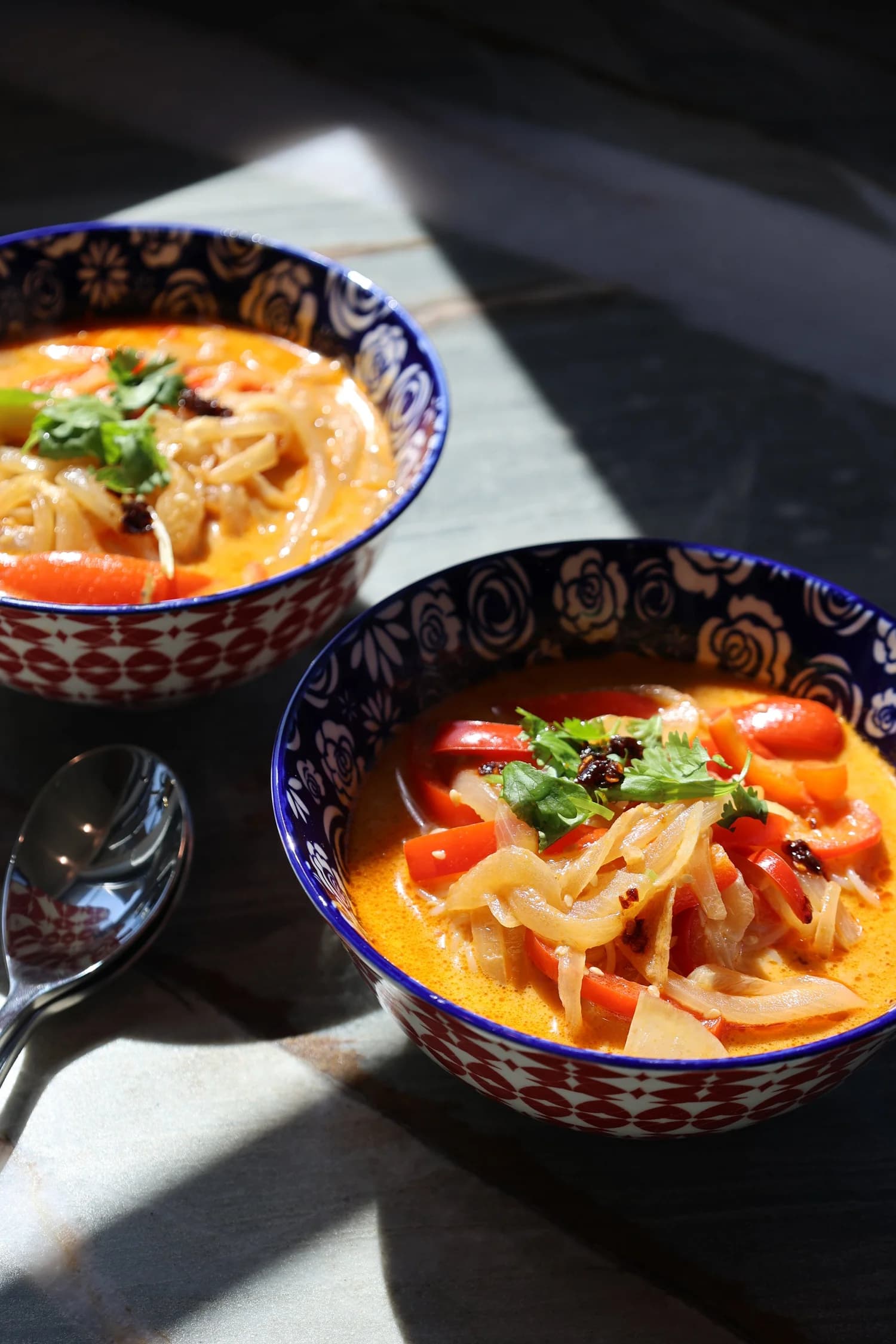 Thai Curry Coconut Rice Noodle Soup