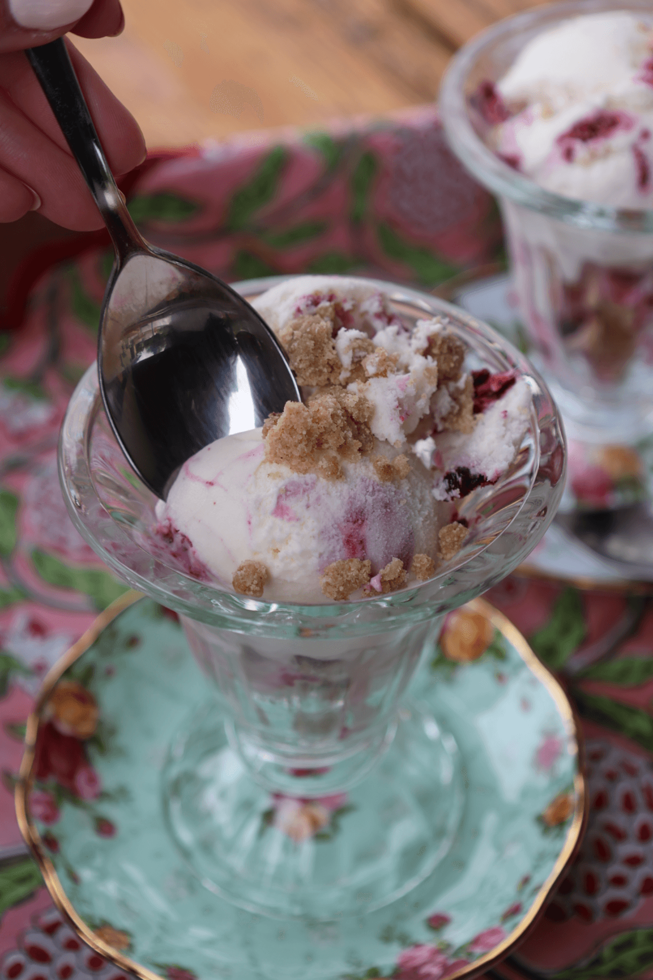 Berry Crumble Ice Cream