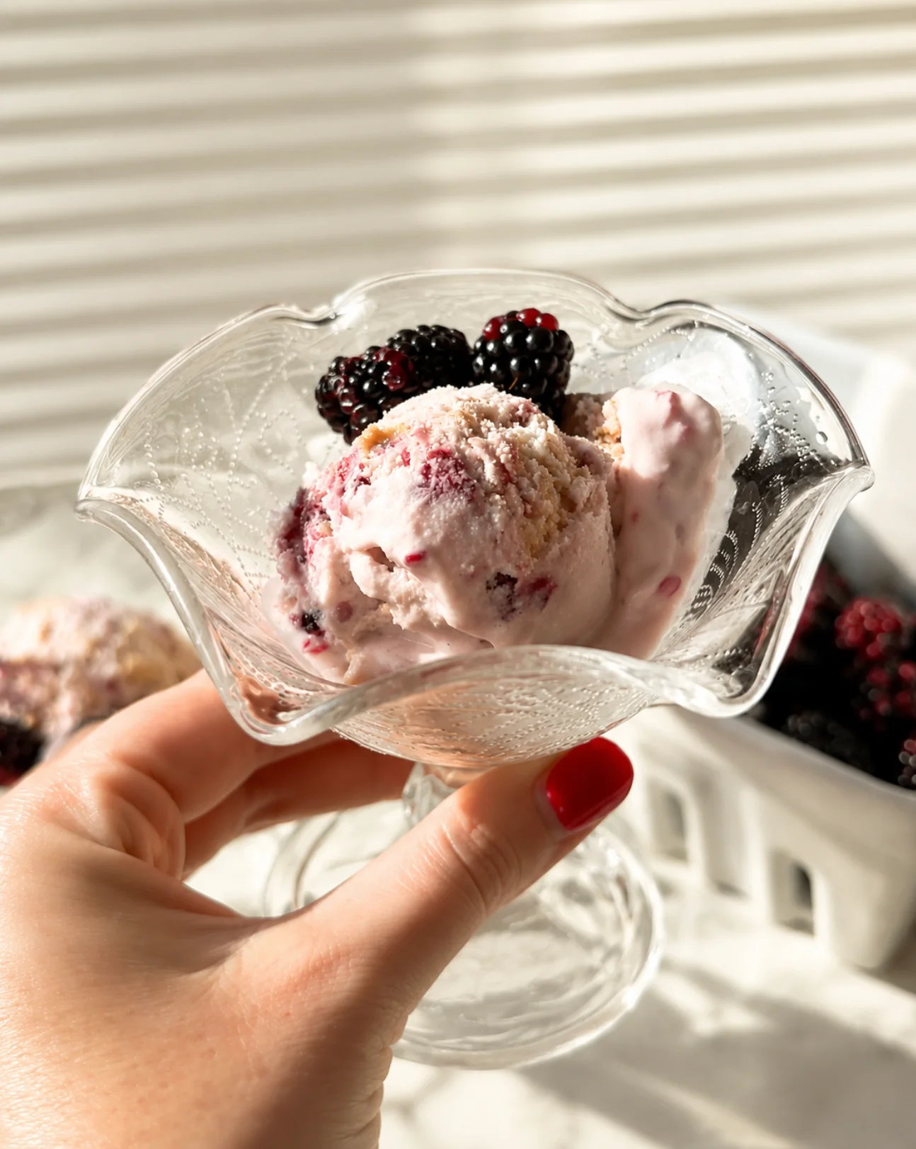 Blackberry Swirl Ice Cream